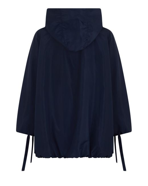 Max Mara Blue 'S Smmpantone Hooded Coat