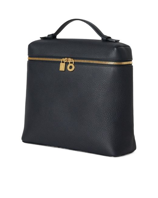 Loro Piana Black Extra Pocket Backpack
