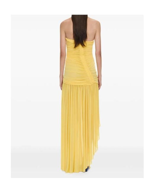 Christopher Esber Yellow Strapless Dress