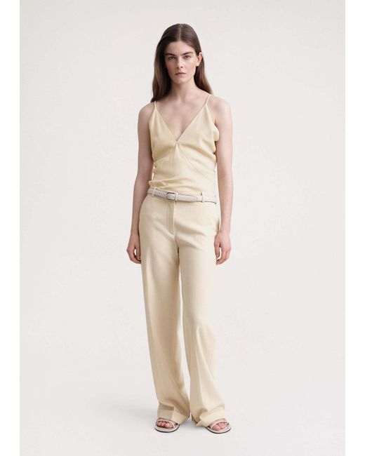 Totême White Totême Mid-Rise Tailored Trousers