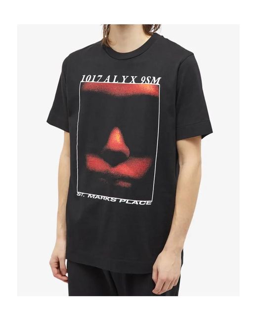 1017 ALYX 9SM Black 1017 9Sm Logo Printed Crewneck T-Shirt for men