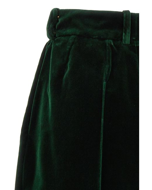 Alexandre Vauthier Black High-Waist Wide-Leg Paillette-Embellished Trousers
