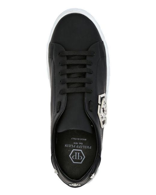 Philipp Plein Black Logo Details Casual Sports Shoes for men