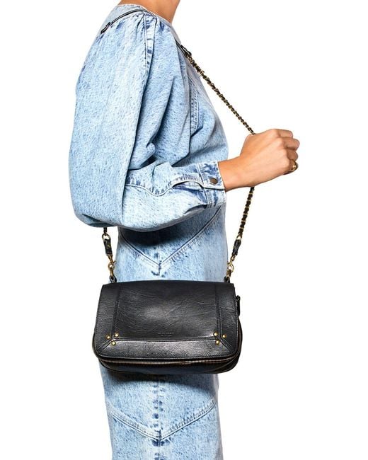 Jérôme Dreyfuss Black Bobi M Long Strap Bag