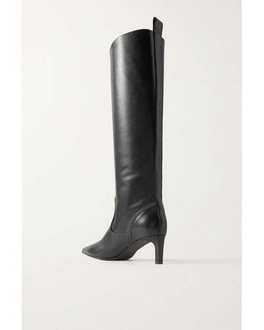 Brunello Cucinelli Black Pointed-Toe Boots