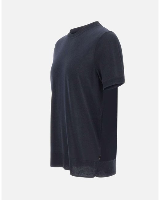Boss Blue Nottano Short-Sleeve Knitted Sweater for men