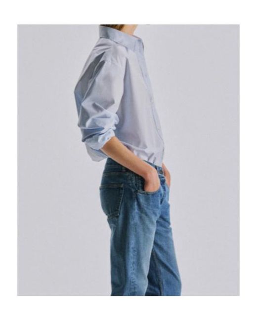 The Row Blue Elva Shirt