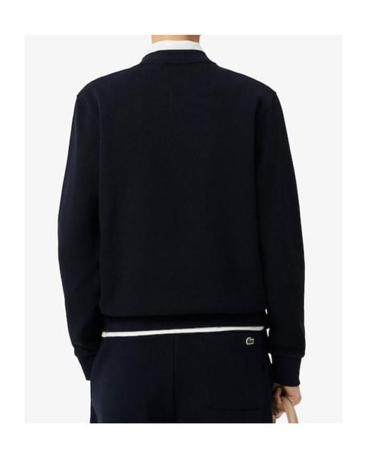 Lacoste Blue Logo Crew-Neck Sweatshirt