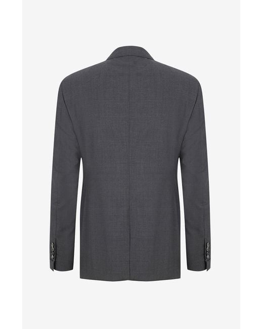 Tom Ford Blue Long-Sleeved Suit Jacket And Suit Pants for men