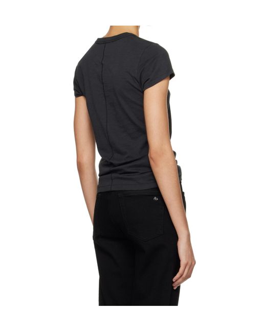 Rag & Bone Black Slim-Fit T-Shirt
