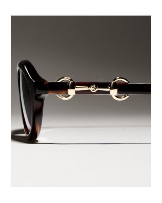 Gucci White Oval-Frame Sunglasses