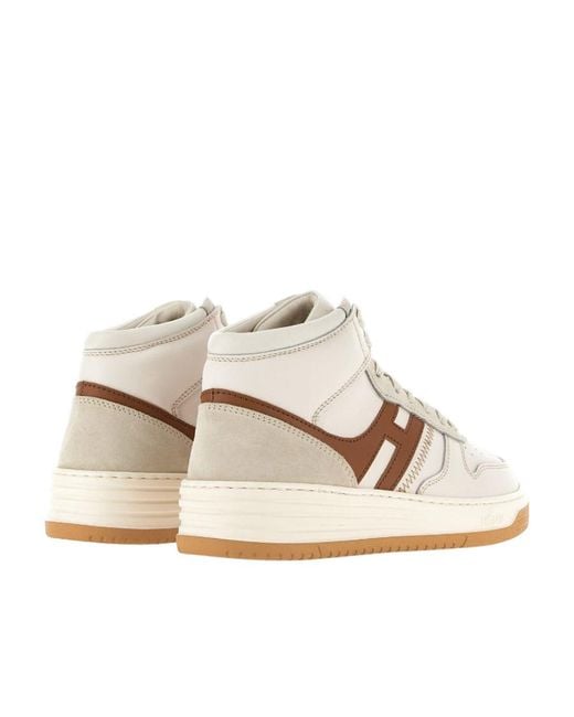 Hogan White H 630 High-Top Sneakers for men