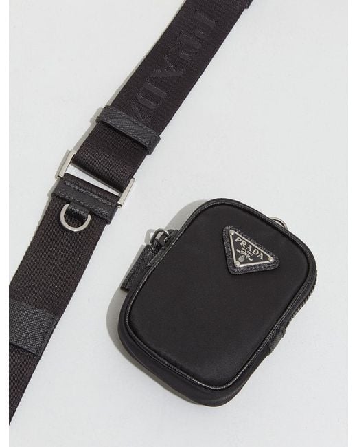 Prada White Logo Cross-Body Bag for men
