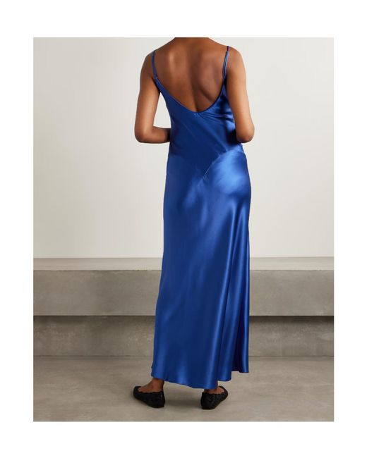 Gabriela Hearst Blue Slip Dress