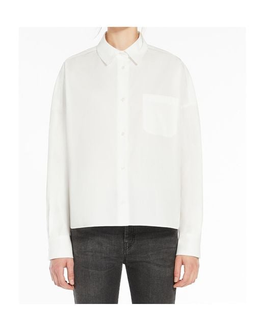 Weekend by Maxmara White Aureo Buttoned Oversized Shirt
