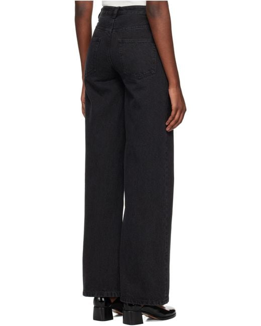 A.P.C. Gray Wide-Leg Cropped Jeans