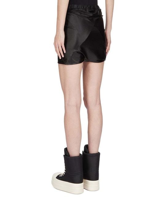 Rick Owens Black Buds Mid-Thigh Shorts