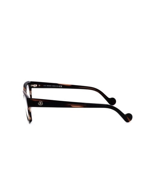 Moncler White Eyewear Square Frame Glasses for men