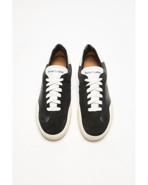 Acne Black Panelled Sneakers