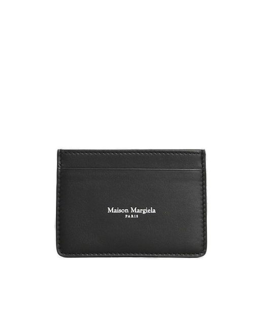 Maison Margiela Black Leather Cardholder for men