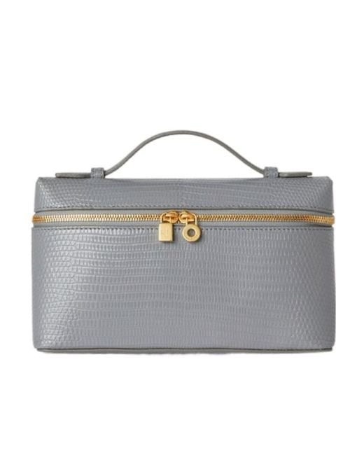 Loro Piana Gray Extra Pocket L19 Shoulder Bag