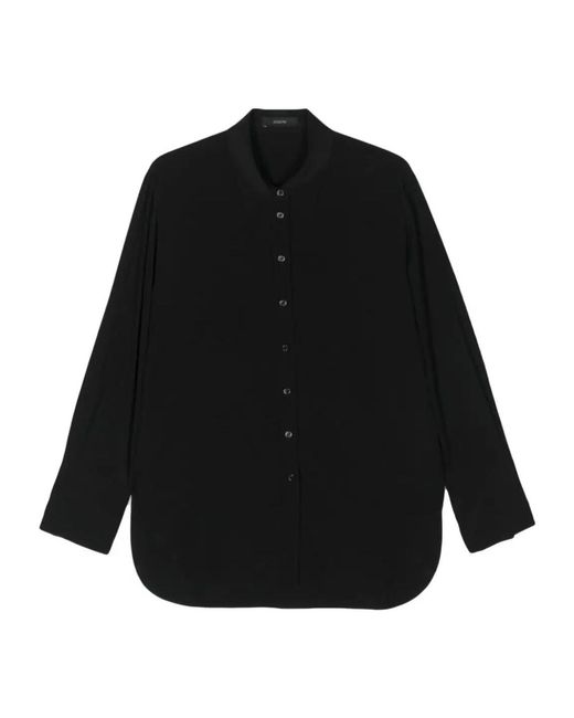 Joseph Black Joe Crepe-De-Chine Shirt