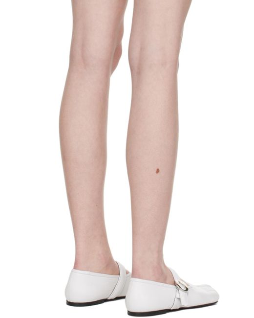 Coperni White Rose Appliqué Mini Dress