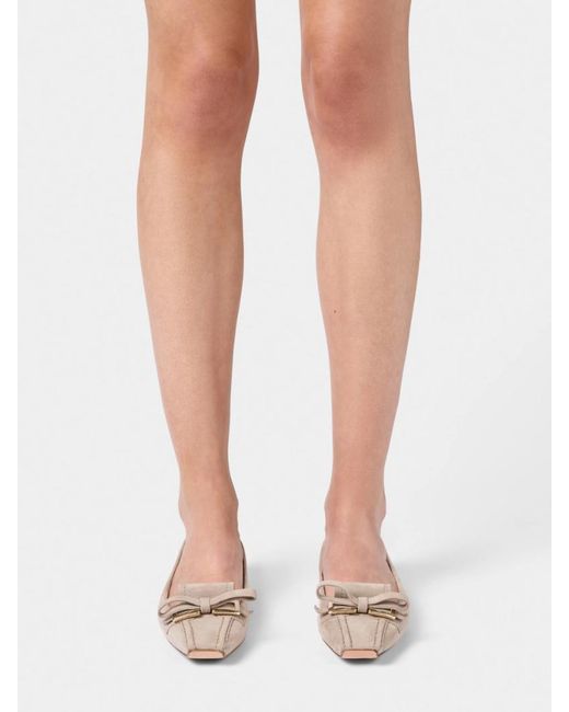 Roger Vivier Brown Virgule Ballerinas