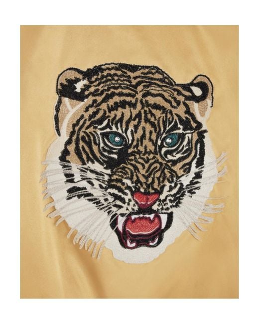 Céline Natural Embroidered Tiger Teddy Jacket for men