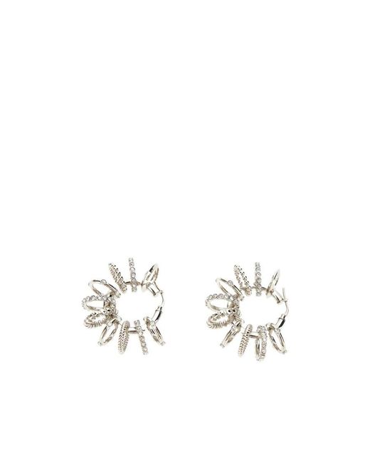 AMINA MUADDI White Ring Earring