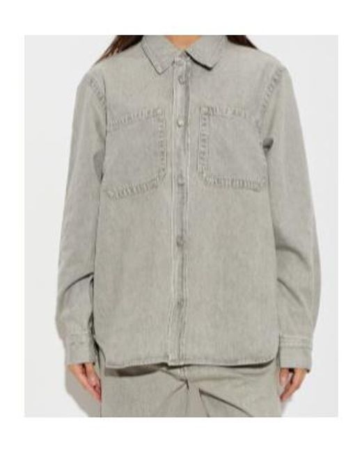 Agolde Gray Long-Sleeved Shirt