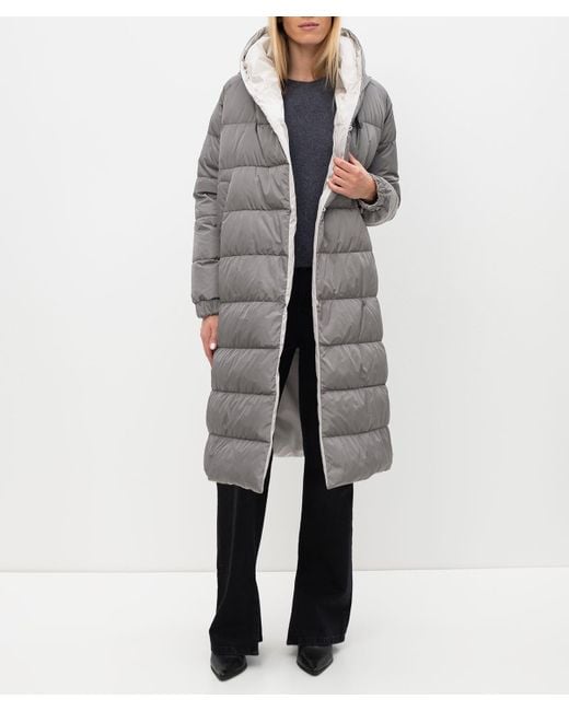 Max Mara Gray The Cube Reversible Down Coat