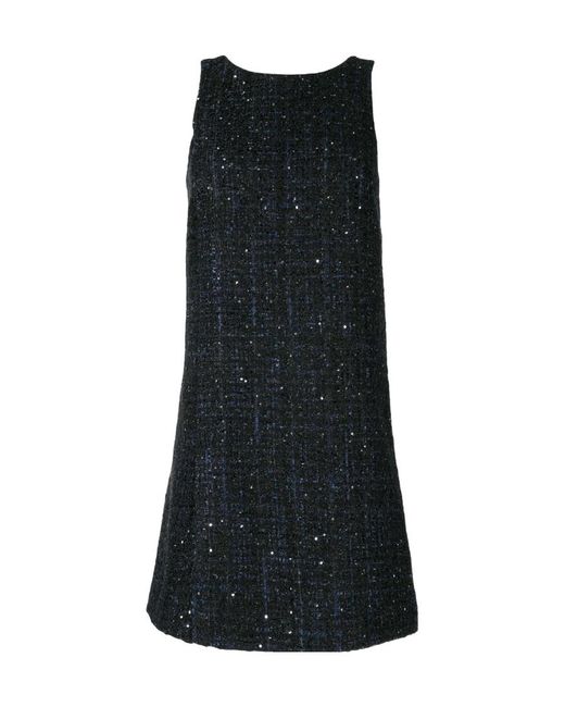Emporio Armani Black Tweed Sleeveless Dress