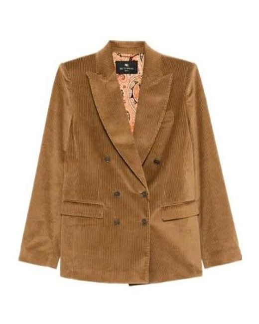 Etro Brown Long-Sleeved Jacket