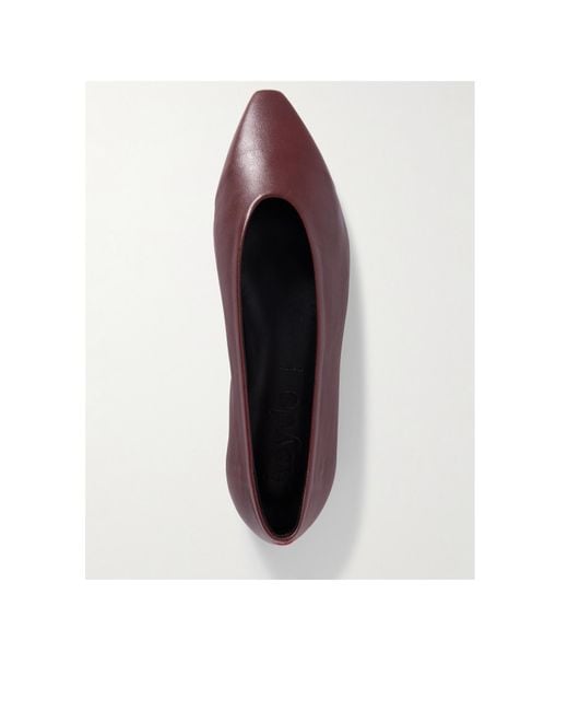 Aeyde Brown Slip-On Ballet Shoes