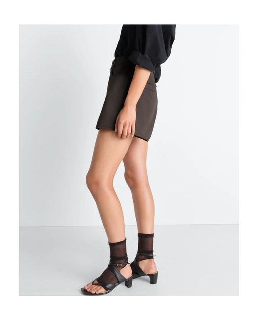 Lemaire Gray Button Shorts