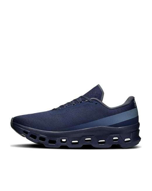 On Shoes Blue Cloudmonster 1 Lace-Up Sneakers for men