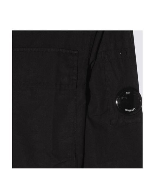 C P Company Black Lens Pocket Shirt for men