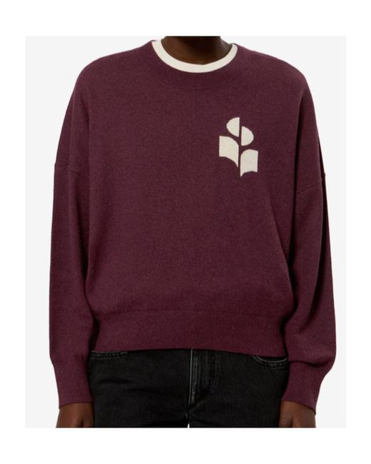 Isabel Marant Purple Marisans Crew-Neck Sweater