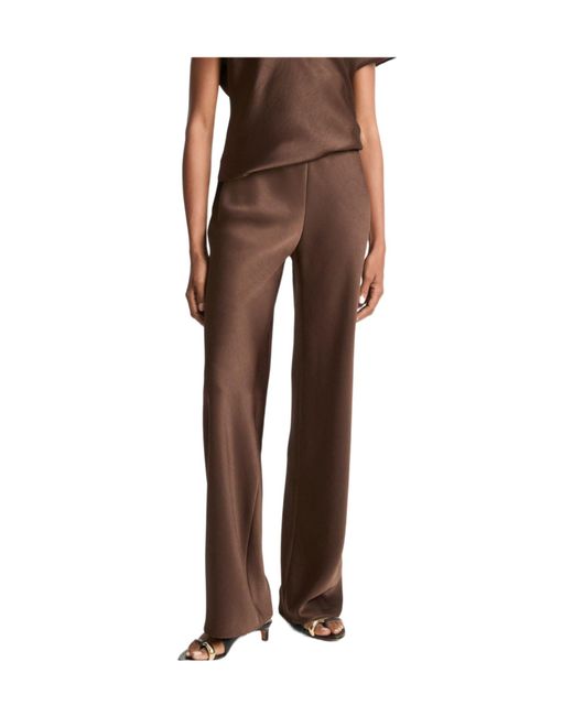 Vince Brown Wide Leg Trousers