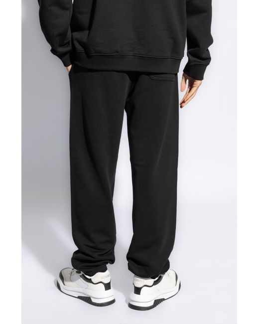 DIESEL Black P-Marky-D Logo Patch Sweatpants for men