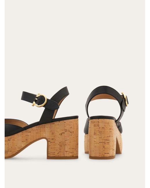 Ferragamo Multicolor Platform Sandal