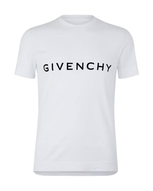 Givenchy White Slim Fit T-Shirt for men