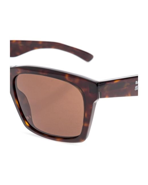 Balenciaga Pink Eyewear Rectangle Frame Sunglasses for men