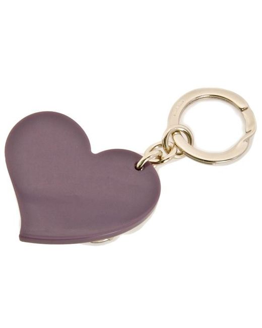 Gucci White Heart Embellished Key Ring