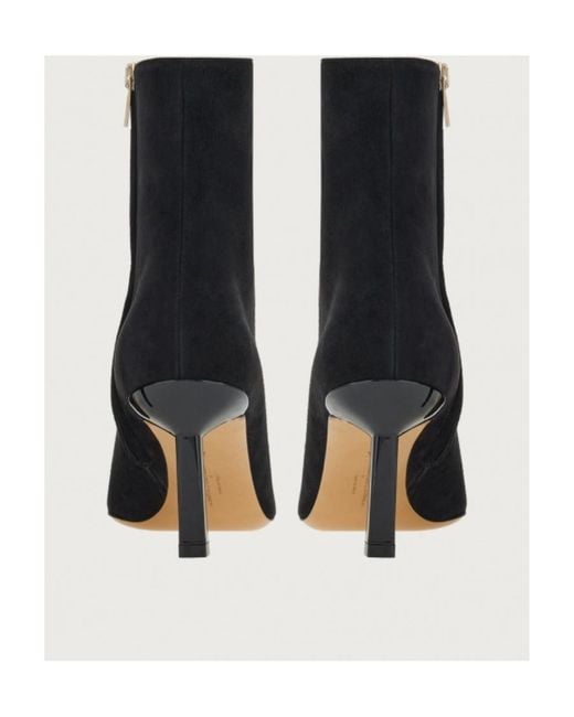 Ferragamo Black 70Mm Pointed Toe Boots
