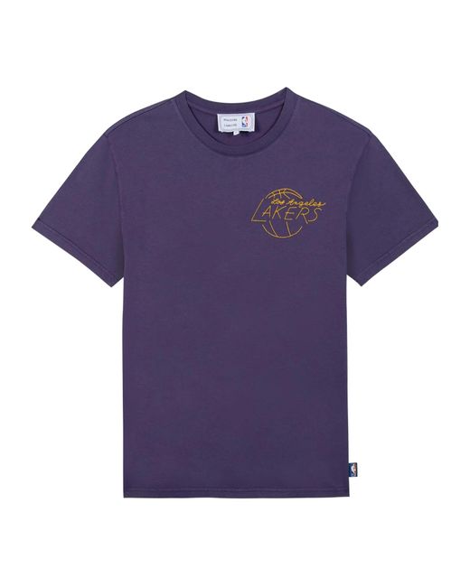 Maison Labiche Purple Crew Neck T-Shirt for men