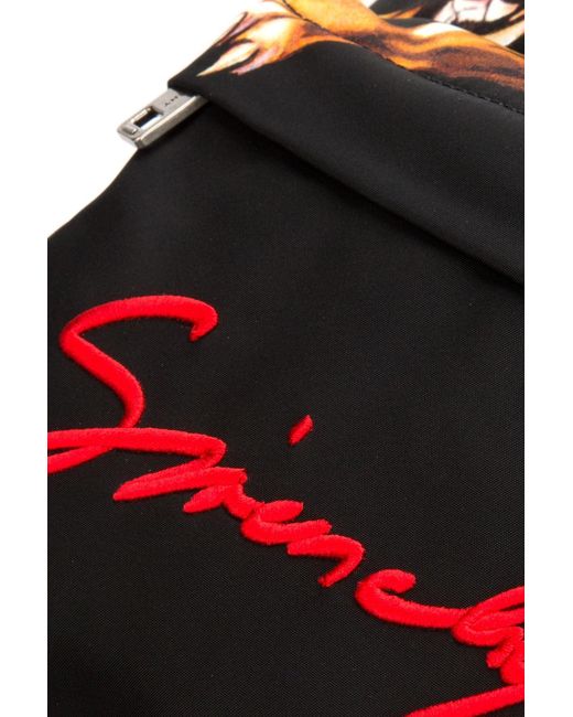 Givenchy Black Leo Printed Backpack for men