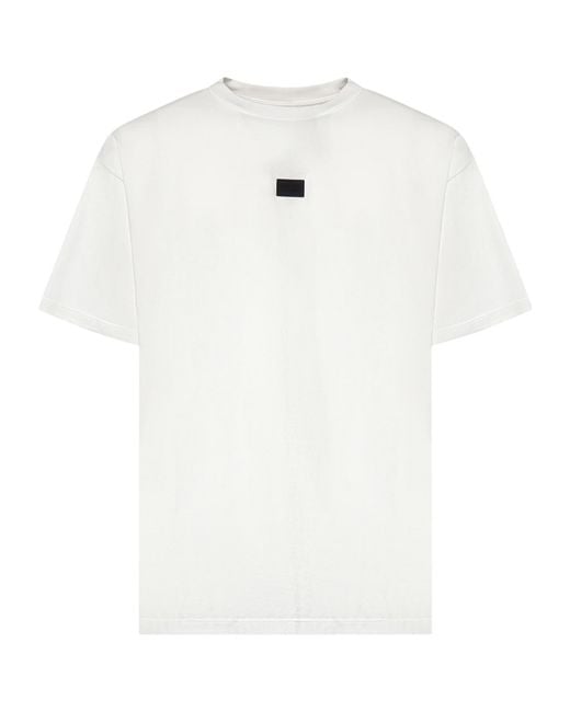 MM6 by Maison Margiela White Short-Sleeved T-Shirt for men