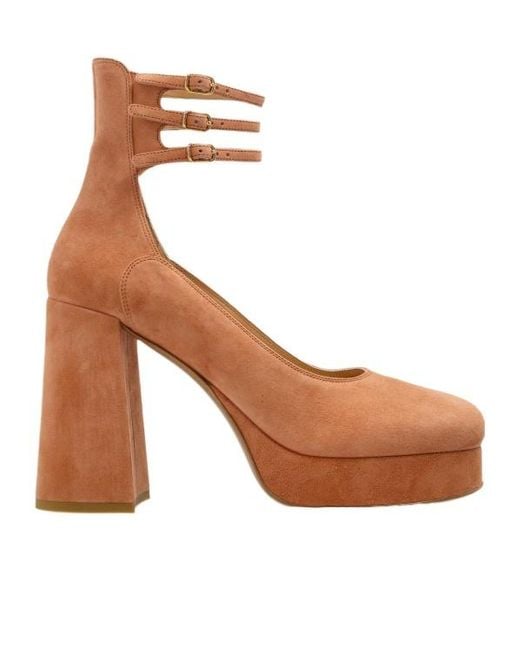 Chloé Brown Chloé Loti Platform Pumps